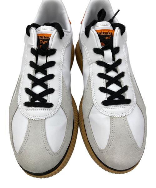 Onitsuka Tiger（オニツカタイガー）Onitsuka Tiger (オニツカタイガー) DELECITY ホワイト×ハバネロ サイズ:US10/UK9/EUR44/BR41.5/28cmの古着・服飾アイテム