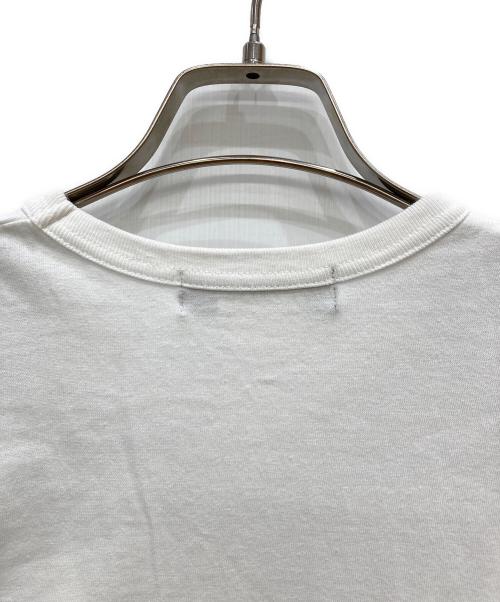 BLACK COMME des GARCONS（ブラックコムデギャルソン）BLACK COMME des GARCONS (ブラックコムデギャルソン) トロンプルイユプリントTシャツ ホワイト サイズ:Mの古着・服飾アイテム