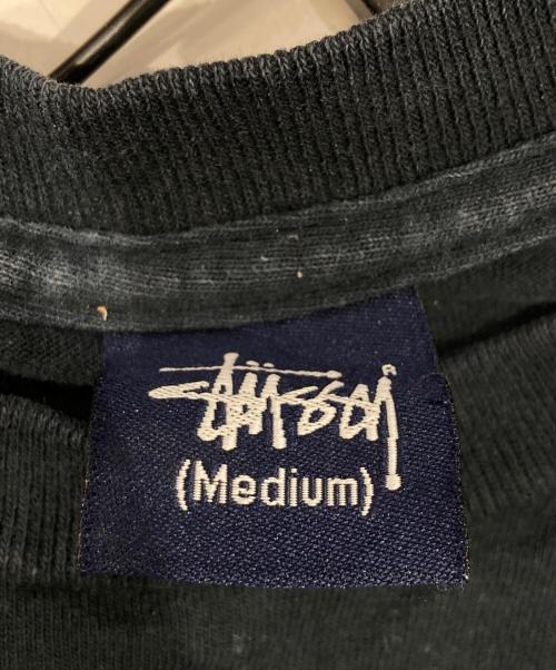stussy（ステューシー）stussy (ステューシー) オールド ロゴプリントカットソー ブラック サイズ:Mの古着・服飾アイテム