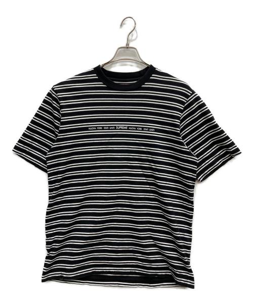 SUPREME（シュプリーム）Supreme (シュプリーム) Stati Uniti Stripe S/S Top ブラック サイズ:Mの古着・服飾アイテム