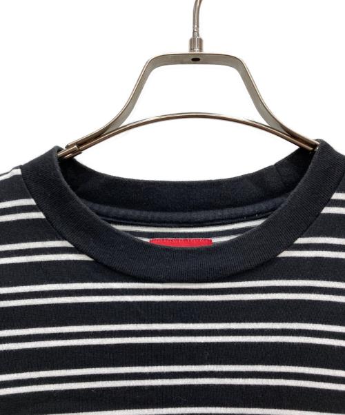SUPREME（シュプリーム）Supreme (シュプリーム) Stati Uniti Stripe S/S Top ブラック サイズ:Mの古着・服飾アイテム