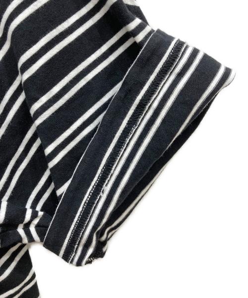 SUPREME（シュプリーム）Supreme (シュプリーム) Stati Uniti Stripe S/S Top ブラック サイズ:Mの古着・服飾アイテム