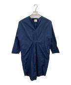 loin.ロワン）の古着「コットンシャツワンピース」｜ネイビー