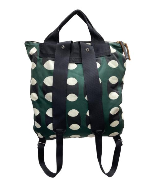PORTER（ポーター）PORTER (ポーター) MARNI (マルニ) 2WAYトートバッグ グリーン×ブラックの古着・服飾アイテム