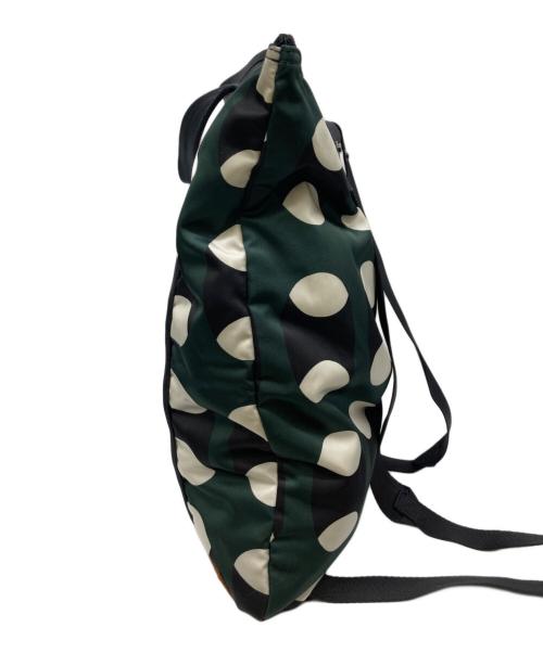 PORTER（ポーター）PORTER (ポーター) MARNI (マルニ) 2WAYトートバッグ グリーン×ブラックの古着・服飾アイテム