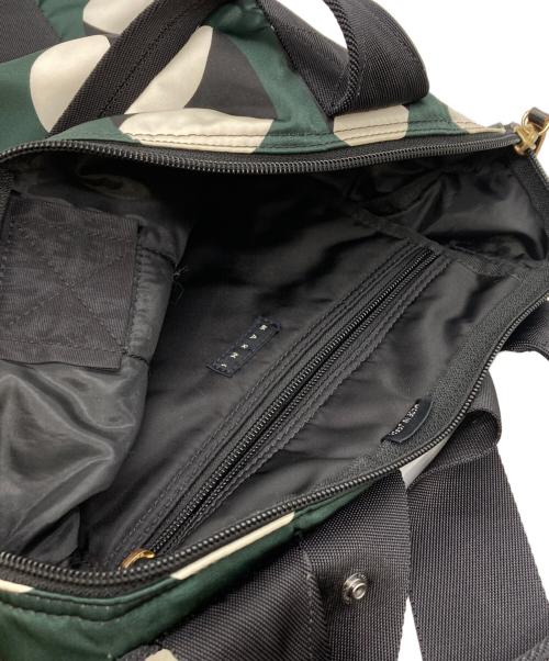 PORTER（ポーター）PORTER (ポーター) MARNI (マルニ) 2WAYトートバッグ グリーン×ブラックの古着・服飾アイテム