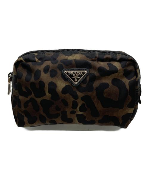 PRADA（プラダ）PRADA (プラダ) ポーチ ブラウンの古着・服飾アイテム