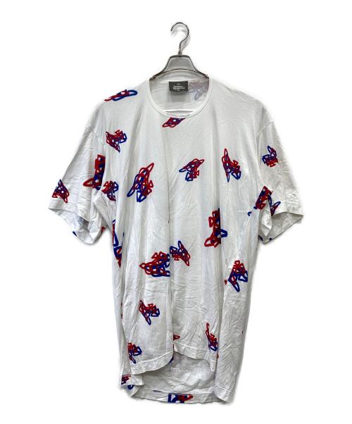 Vivienne Westwood man（ヴィヴィアン ウェストウッド マン）Vivienne Westwood man (ヴィヴィアン ウェストウッド マン) SPRAY ORB リラックス Tシャツ ホワイト サイズ:FREEの古着・服飾アイテム