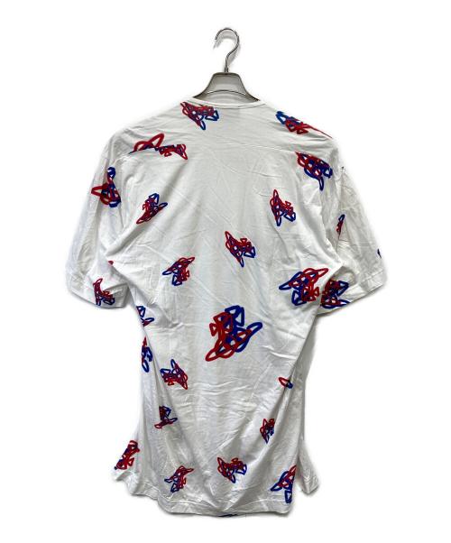 Vivienne Westwood man（ヴィヴィアン ウェストウッド マン）Vivienne Westwood man (ヴィヴィアン ウェストウッド マン) SPRAY ORB リラックス Tシャツ ホワイト サイズ:FREEの古着・服飾アイテム