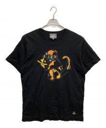Vivienne Westwood man（ヴィヴィアン ウェストウッド マン）の古着「MONKEY ビッグロングTシャツ」｜ブラック