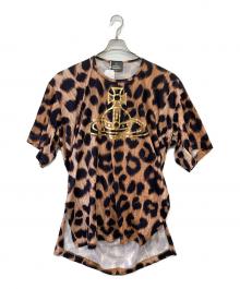 Vivienne Westwood man（ヴィヴィアン ウェストウッド マン）の古着「LEOPARD ビッグロングTシャツ」｜ブラウン