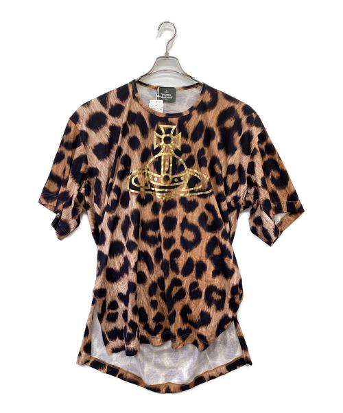 Vivienne Westwood man（ヴィヴィアン ウェストウッド マン）Vivienne Westwood man (ヴィヴィアン ウェストウッド マン) LEOPARD ビッグロングTシャツ ブラウン サイズ:FREEの古着・服飾アイテム