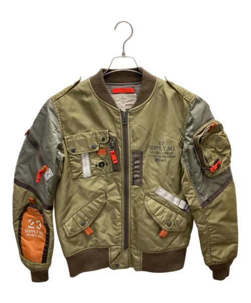 AVIREX（アヴィレックス）AVIREX (アヴィレックス) L-2 MODEL K3 カスタムフライトジャケット カーキ サイズ:Ｍの古着・服飾アイテム