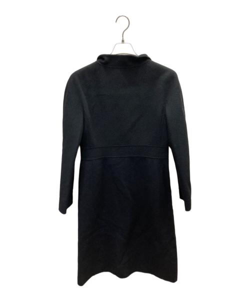 VALENTINO BOUTIQUE（ヴァレンティノ ブティック）VALENTINO BOUTIQUE (ヴァレンティノ ブティック) メルトンリバーコート ブラック サイズ:10の古着・服飾アイテム