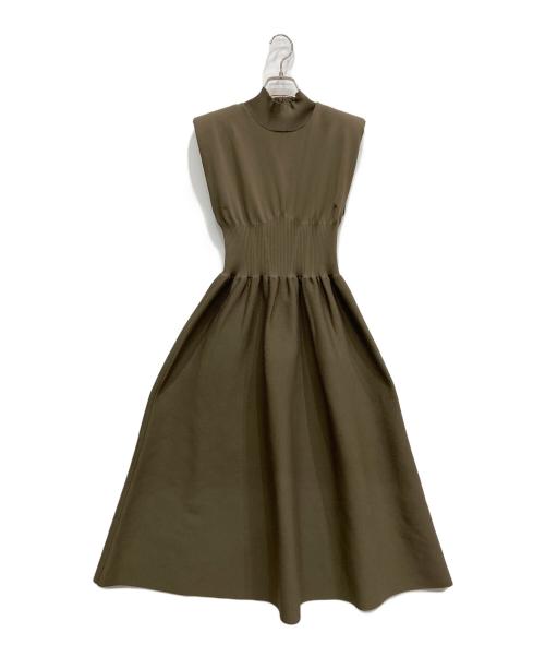 CELFORD（セルフォード）CELFORD (セルフォード) コルセットデザインニットワンピース カーキ サイズ:Sの古着・服飾アイテム