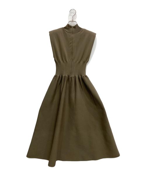 CELFORD（セルフォード）CELFORD (セルフォード) コルセットデザインニットワンピース カーキ サイズ:Sの古着・服飾アイテム