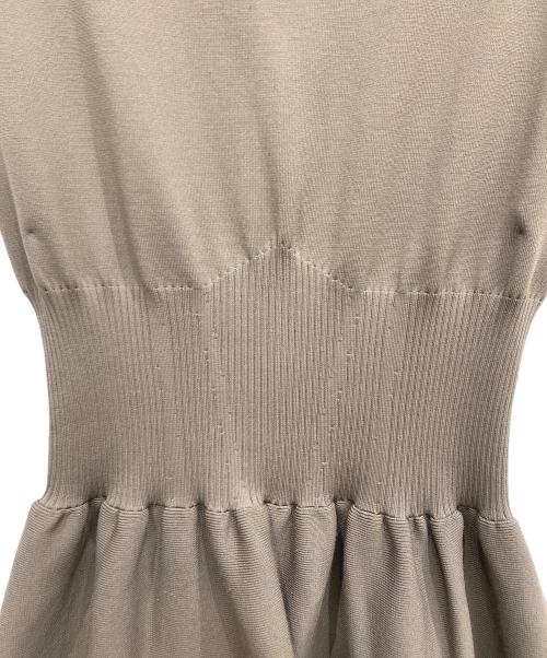 CELFORD（セルフォード）CELFORD (セルフォード) コルセットデザインニットワンピース カーキ サイズ:Sの古着・服飾アイテム