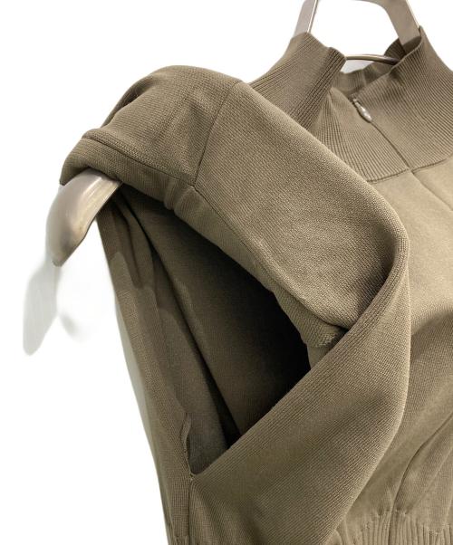 CELFORD（セルフォード）CELFORD (セルフォード) コルセットデザインニットワンピース カーキ サイズ:Sの古着・服飾アイテム