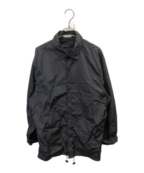 ATON（エイトン）ATON (エイトン) HAND DYED NYLON SHIRTS JACKET ブラック サイズ:4の古着・服飾アイテム