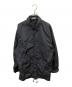 ATON（エイトン）の古着「HAND DYED NYLON SHIRTS JACKET」｜ブラック