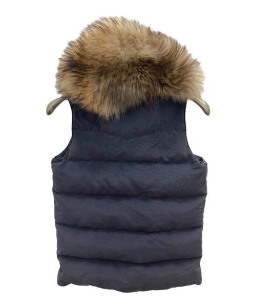 REMI RELIEF（レミレリーフ）REMI RELIEF (レミレリーフ) L'appartement (アパルトモン) フィンラクーン付きダウンベスト ネイビー サイズ:Sの古着・服飾アイテム