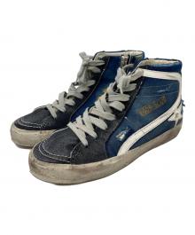 GOLDEN GOOSE×L'appartement（ゴールデングース×アパルトモン）の古着「別注SLIDE ダメージ加工ハイカットスニーカー」｜インディゴ