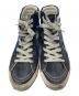 中古・古着 GOLDEN GOOSE (ゴールデングース) L'appartement (アパルトモン) 別注SLIDE ダメージ加工ハイカットスニーカー インディゴ サイズ:35：10000円
