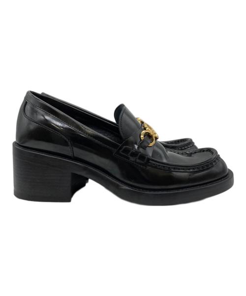 Chloe（クロエ）Chloe (クロエ) 60mm loafers ブラック サイズ:24.5の古着・服飾アイテム