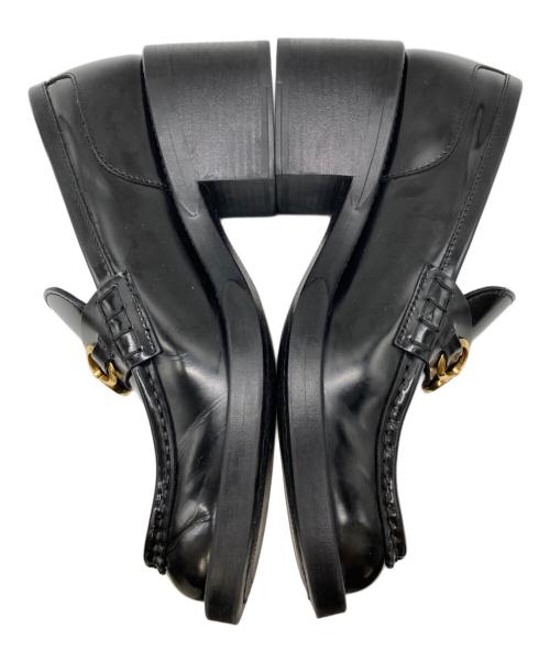 Chloe（クロエ）Chloe (クロエ) 60mm loafers ブラック サイズ:24.5の古着・服飾アイテム