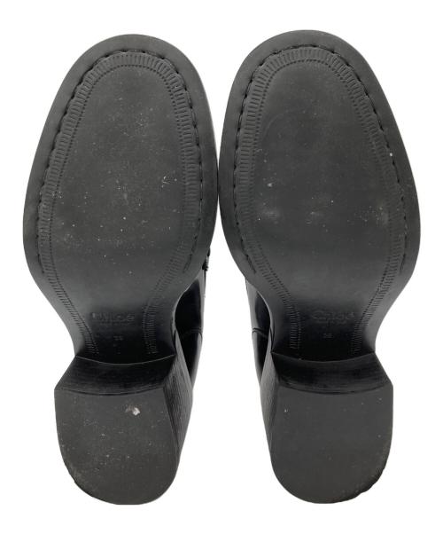 Chloe（クロエ）Chloe (クロエ) 60mm loafers ブラック サイズ:24.5の古着・服飾アイテム