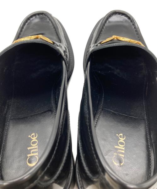 Chloe（クロエ）Chloe (クロエ) 60mm loafers ブラック サイズ:24.5の古着・服飾アイテム