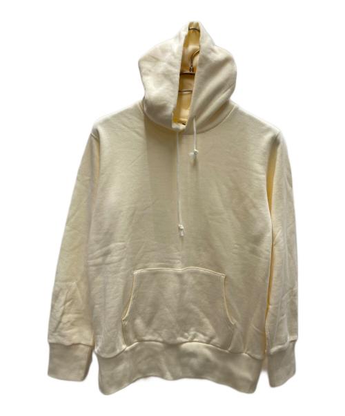 LOOPWHEELER（ループウィラー）LOOPWHEELER (ループウィラー) LOWERCASE (ロウワーケース) Pullover Hoodie アイボリー サイズ:Ｍの古着・服飾アイテム