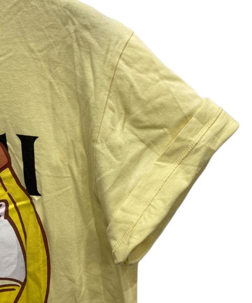 GUCCI（グッチ）GUCCI (グッチ) ばなにゃ プリントTシャツ イエロー サイズ:xxsの古着・服飾アイテム