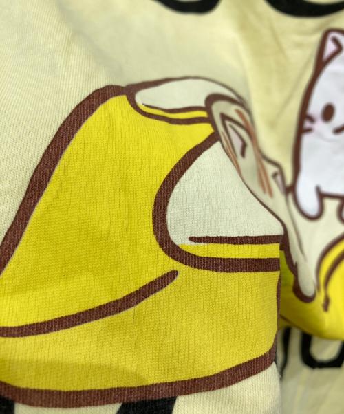 GUCCI（グッチ）GUCCI (グッチ) ばなにゃ プリントTシャツ イエロー サイズ:xxsの古着・服飾アイテム