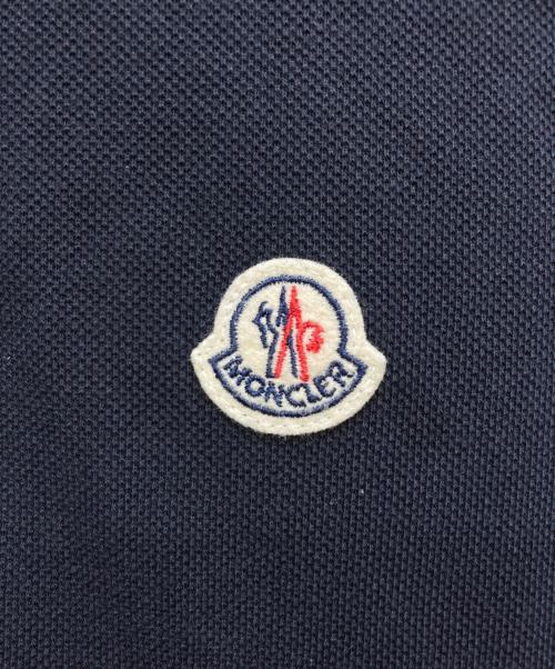 MONCLER（モンクレール）MONCLER (モンクレール) 鹿の子ポロシャツ ネイビー サイズ:Ⅼの古着・服飾アイテム