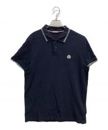 MONCLER（モンクレール）の古着「MAGLIA POLO MANICA CORTA」｜ネイビー