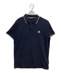 中古・古着通販】MONCLER (モンクレール) 鹿の子ポロシャツ ネイビー