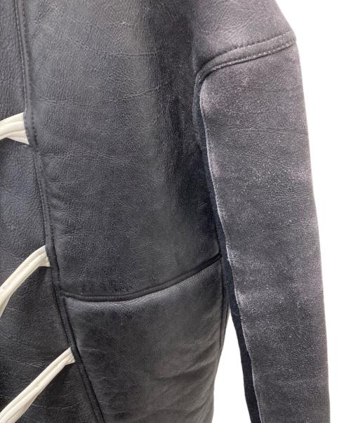 RICK OWENS（リックオウエンス）RICK OWENS (リックオウエンス) ムートンジャケット ブラック サイズ:38の古着・服飾アイテム