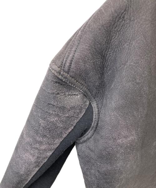 RICK OWENS（リックオウエンス）RICK OWENS (リックオウエンス) ムートンジャケット ブラック サイズ:38の古着・服飾アイテム