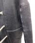 中古・古着 RICK OWENS (リックオウエンス) ムートンジャケット ブラック サイズ:38：40000円