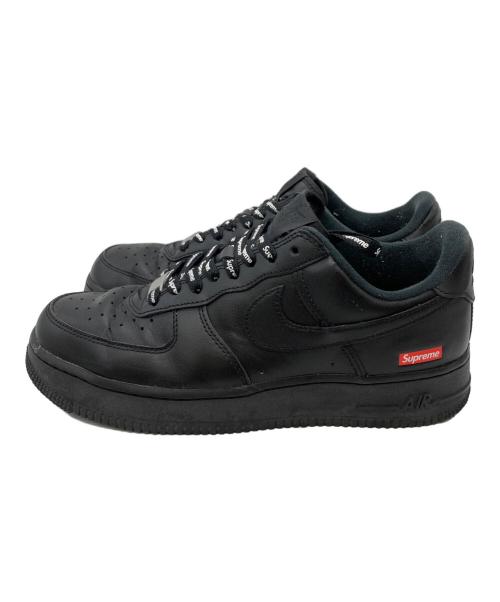 NIKE（ナイキ）NIKE (ナイキ) Supreme (シュプリーム) AIR FORCE 1 LOW SUPREME BLACK/BLACK ブラック サイズ:US7.5の古着・服飾アイテム