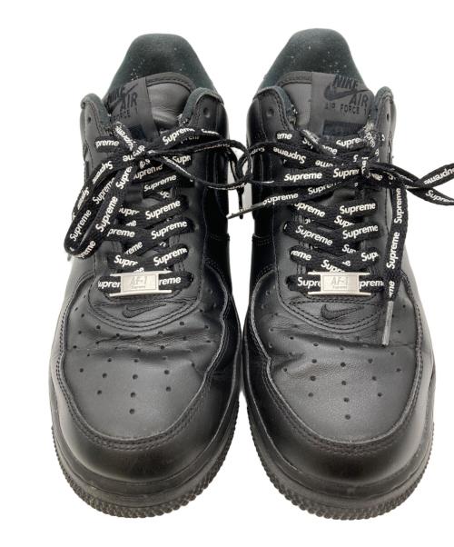 NIKE（ナイキ）NIKE (ナイキ) Supreme (シュプリーム) AIR FORCE 1 LOW SUPREME BLACK/BLACK ブラック サイズ:US7.5の古着・服飾アイテム