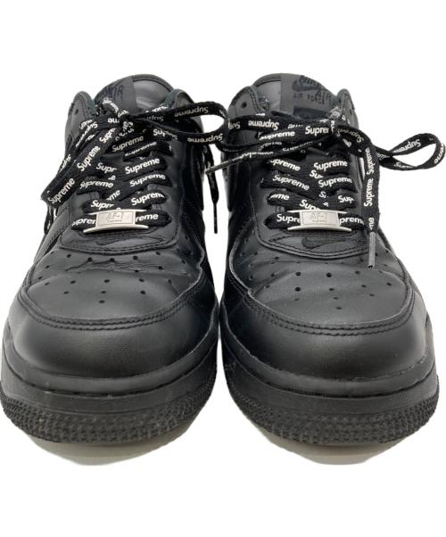 NIKE（ナイキ）NIKE (ナイキ) Supreme (シュプリーム) AIR FORCE 1 LOW SUPREME BLACK/BLACK ブラック サイズ:US7.5の古着・服飾アイテム