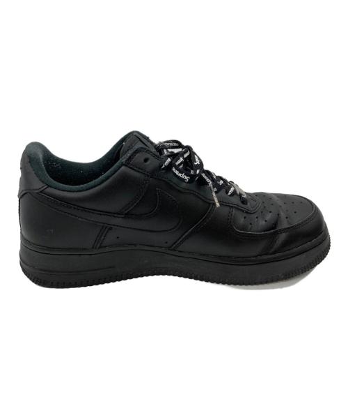 NIKE（ナイキ）NIKE (ナイキ) Supreme (シュプリーム) AIR FORCE 1 LOW SUPREME BLACK/BLACK ブラック サイズ:US7.5の古着・服飾アイテム