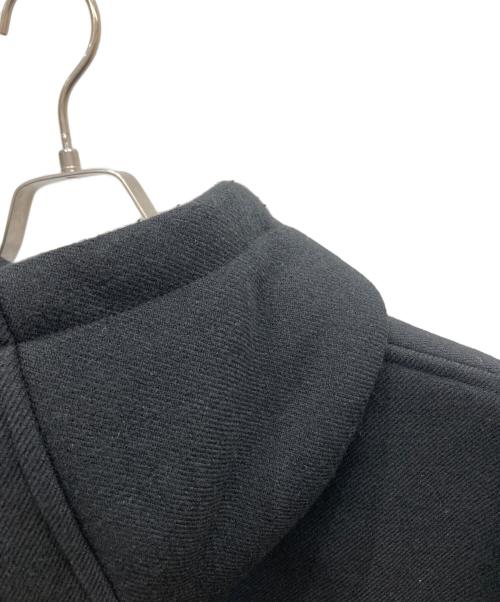 EMPORIO ARMANI（エンポリオアルマーニ）EMPORIO ARMANI (エンポリオアルマーニ) フーデッド裏ボアコート ブラック サイズ:46の古着・服飾アイテム