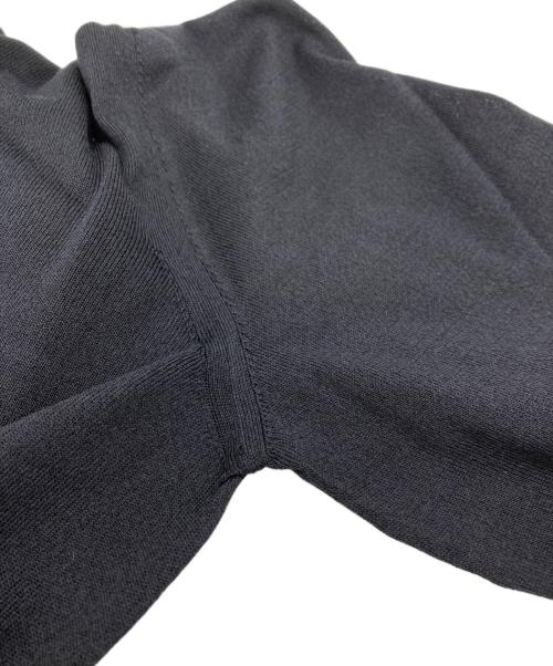 PRADA（プラダ）PRADA (プラダ) コットン×シルクニットポロシャツ ネイビー サイズ:50の古着・服飾アイテム