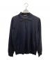 PRADA（プラダ）の古着「コットン×シルクニットポロシャツ」｜ネイビー