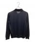 PRADA (プラダ) コットン×シルクニットポロシャツ ネイビー サイズ:50：18000円