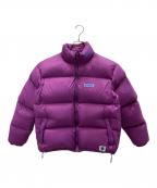 RUSSELL ATHLETIC×SLOPERラッセルアスレチック×スローパー）の古着「STAND COLLAR DOWN JACKET」｜パープル