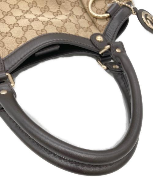 GUCCI（グッチ）GUCCI (グッチ) GGキャンバス スーキーハンドバッグ ブラウン サイズ:表記なしの古着・服飾アイテム